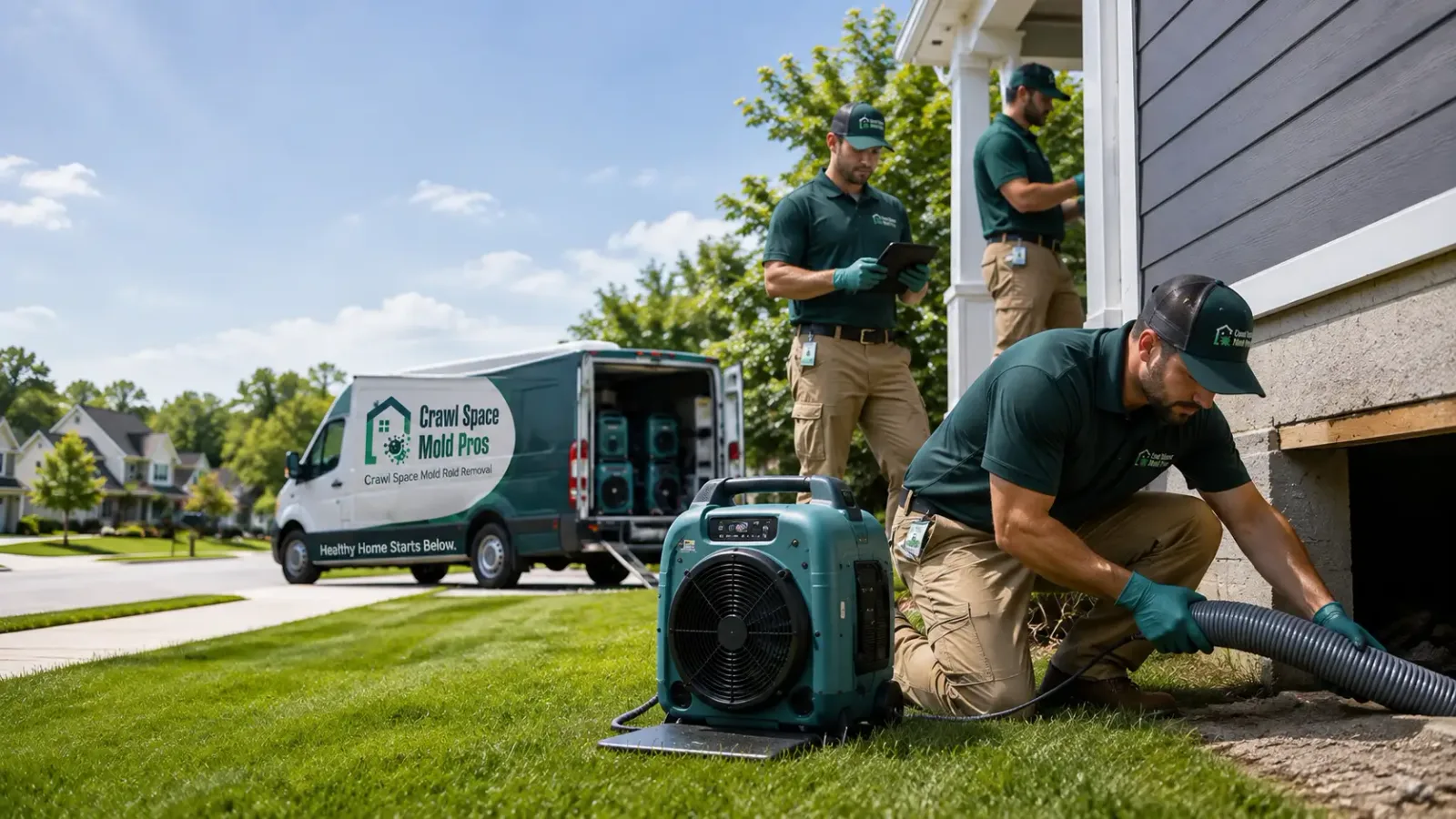Crawl Space Mold Removal in Lamont, MI